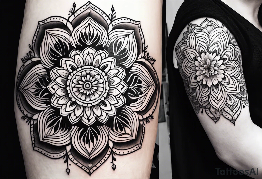 Mandala floral tattoo tattoo idea