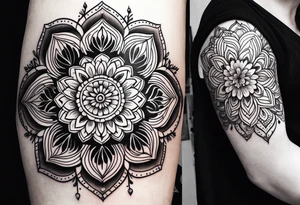 Mandala floral tattoo tattoo idea
