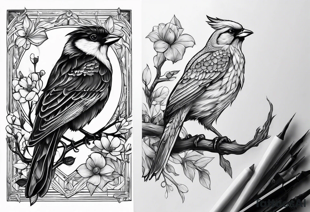 Birdoak tattoo idea