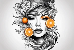 An Orange going through change tattoo idea