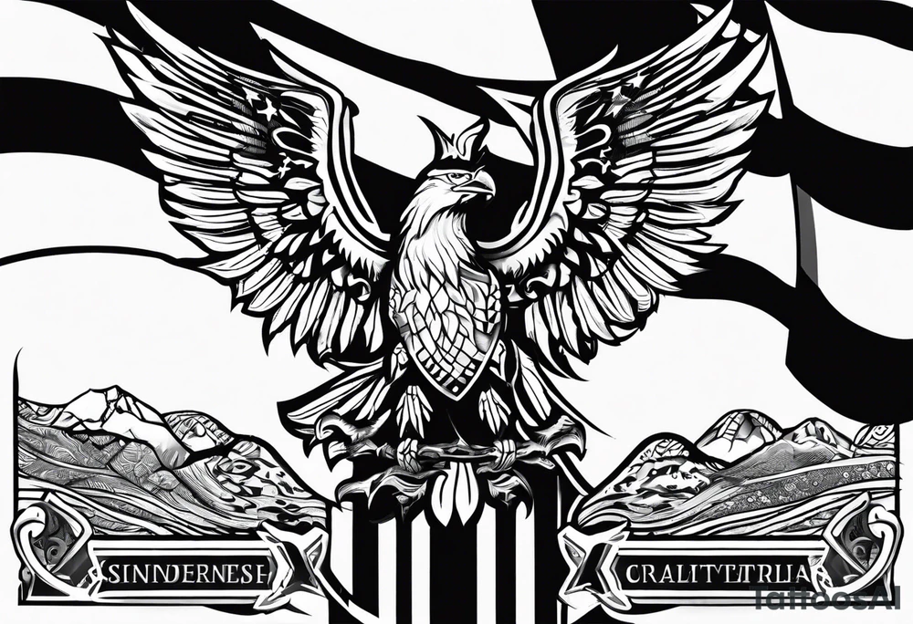 English flag skinner name tattoo idea