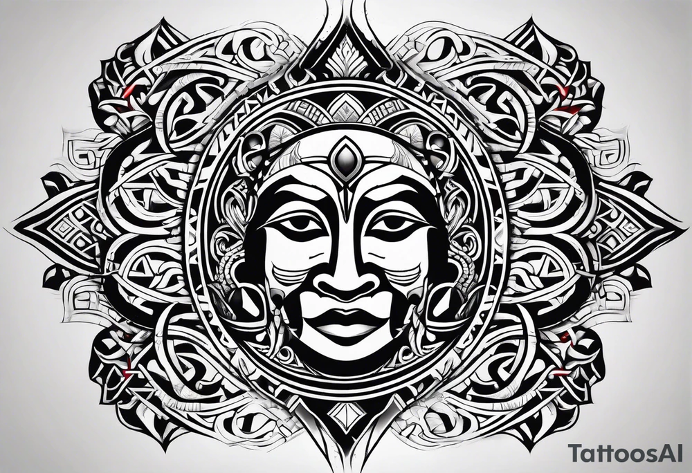 Polynesian tribal tattoo idea