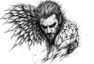 Fallen Angel tattoo tattoo idea