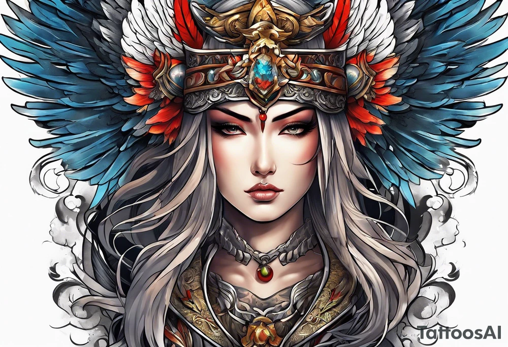 Warrior Angel tattoo idea