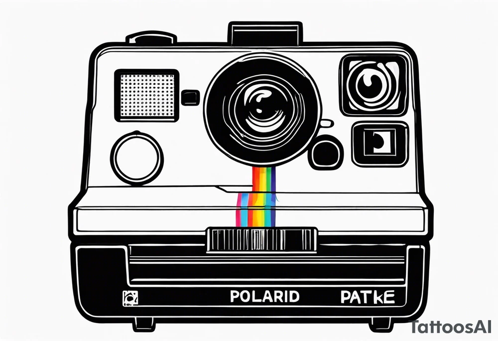 polaroid-picture silhouette tattoo idea