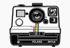 polaroid-picture silhouette tattoo idea
