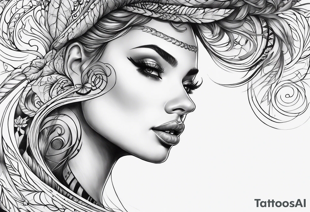 spiral tattoo idea