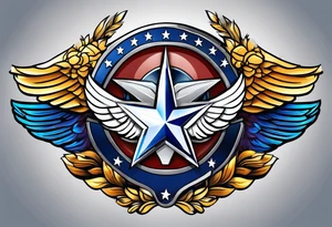 Official Air Force symbol no extra tattoo idea