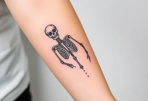 Detailed Skeleton tattoo idea