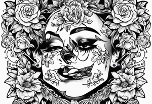 Something that goes with flowers tattoo idea
