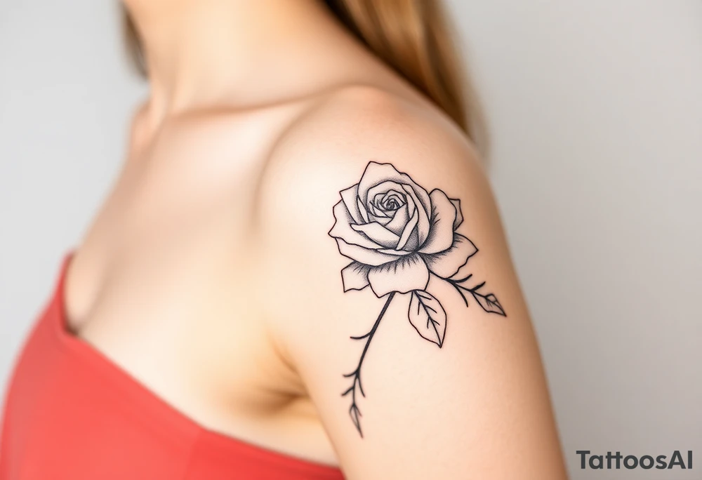rose and mum tattoo tattoo idea