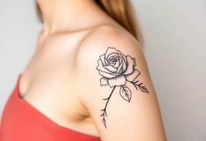 rose and mum tattoo tattoo idea