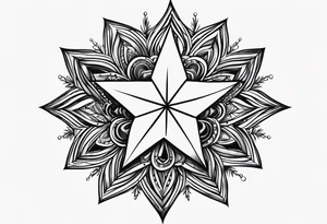 simple star tattoo idea