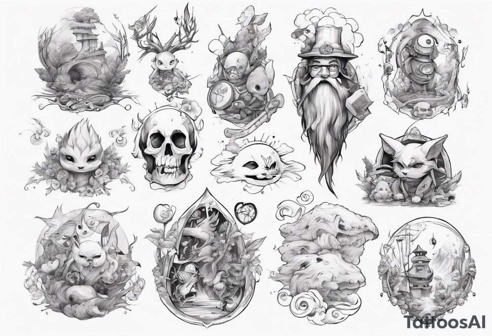 Fantsy world tattoo idea