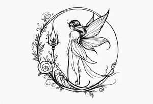 A fairy with a tail tattoo idea
