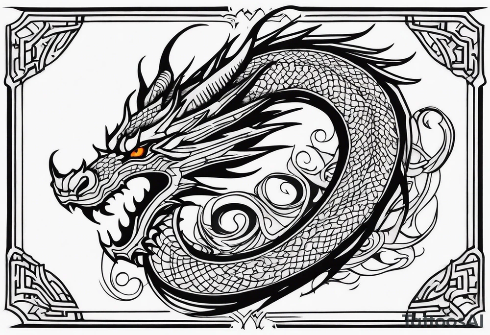 dragon tattoo idea
