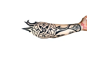 tibetan endless knot tattoo idea