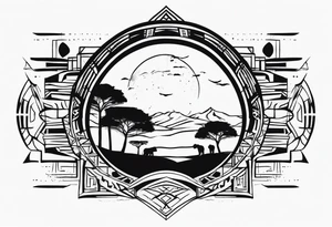 african chrest tattoo tattoo idea