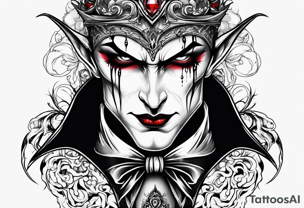 Vampire forearm tattoo design tattoo idea