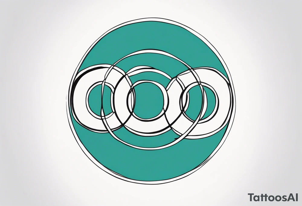 the words Oscar Embla & Emil in a circle tattoo idea