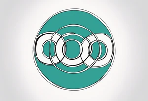 the words Oscar Embla & Emil in a circle tattoo idea
