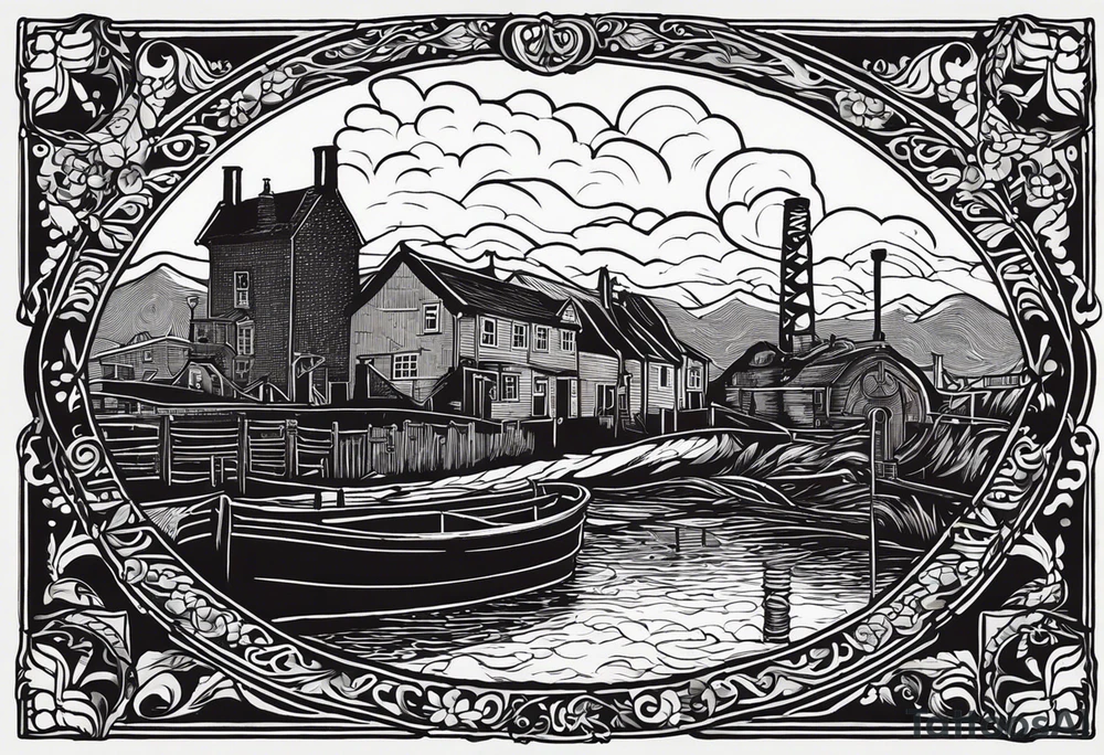 I would like a tattoo designed which has a nod towards my heritage which is being born in a coal mining village in Grimethorpe, South Yorkshire. Maybe something with a mining lamp, piece of coal or mining lamp. Also possibly something linked to man united, bit of a Mauri piece in there to remember my New Zealand trip and something to link to my two children Mia (born 26th November 2014) and Oscar (born 17th August 2017) tattoo idea