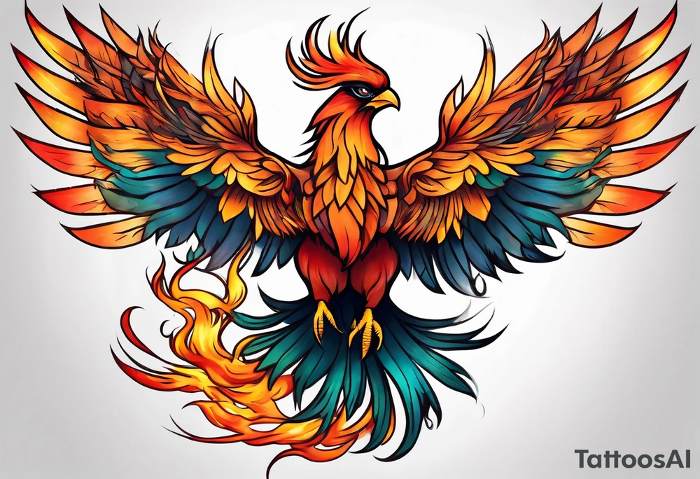 Phoenix tattoo idea