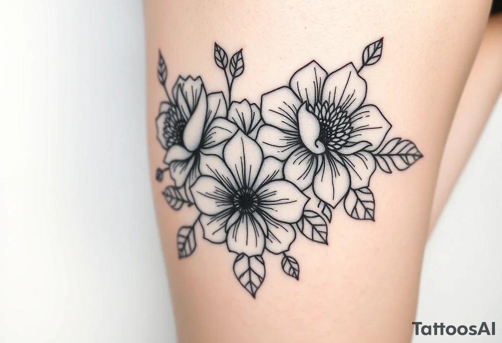 Flowers tattoo idea