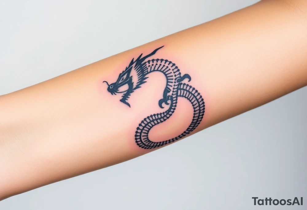 Aztec dragon tattoo idea