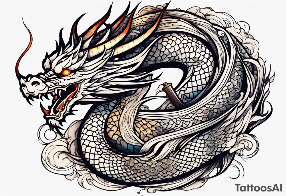 Dragon japanese tattoo idea