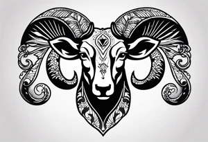 Aries zodiac with name Grace Elizabeth tattoo idea