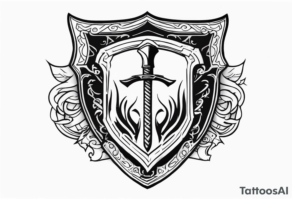 Valhalla shield 
axe tattoo idea