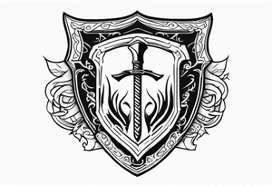 Valhalla shield 
axe tattoo idea