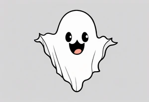 Cute ghost tattoo design tattoo idea
