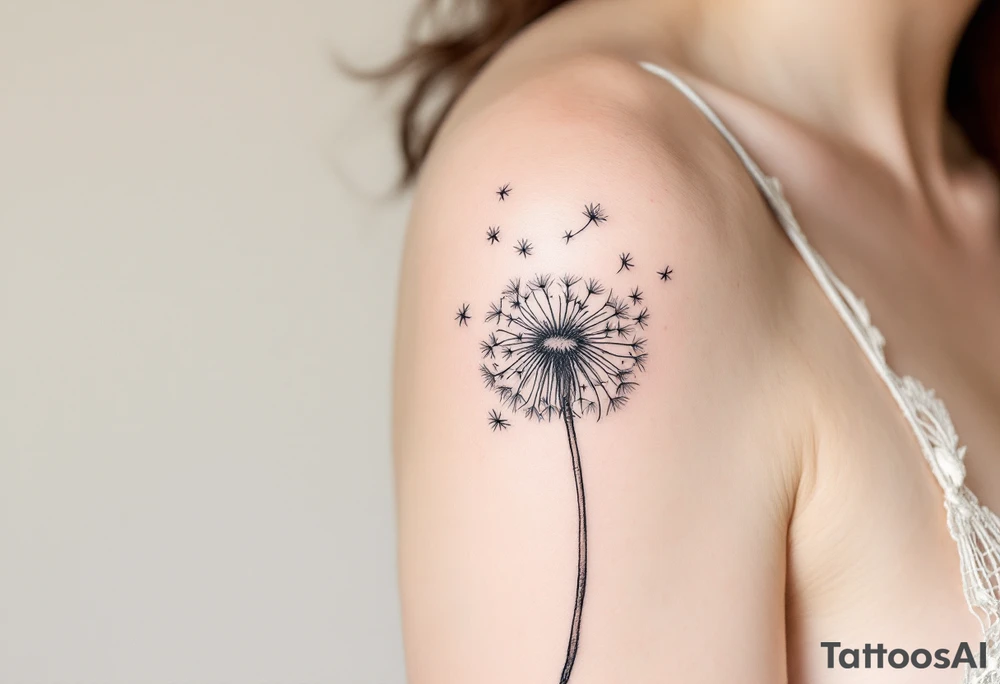 dandelion tattoo idea