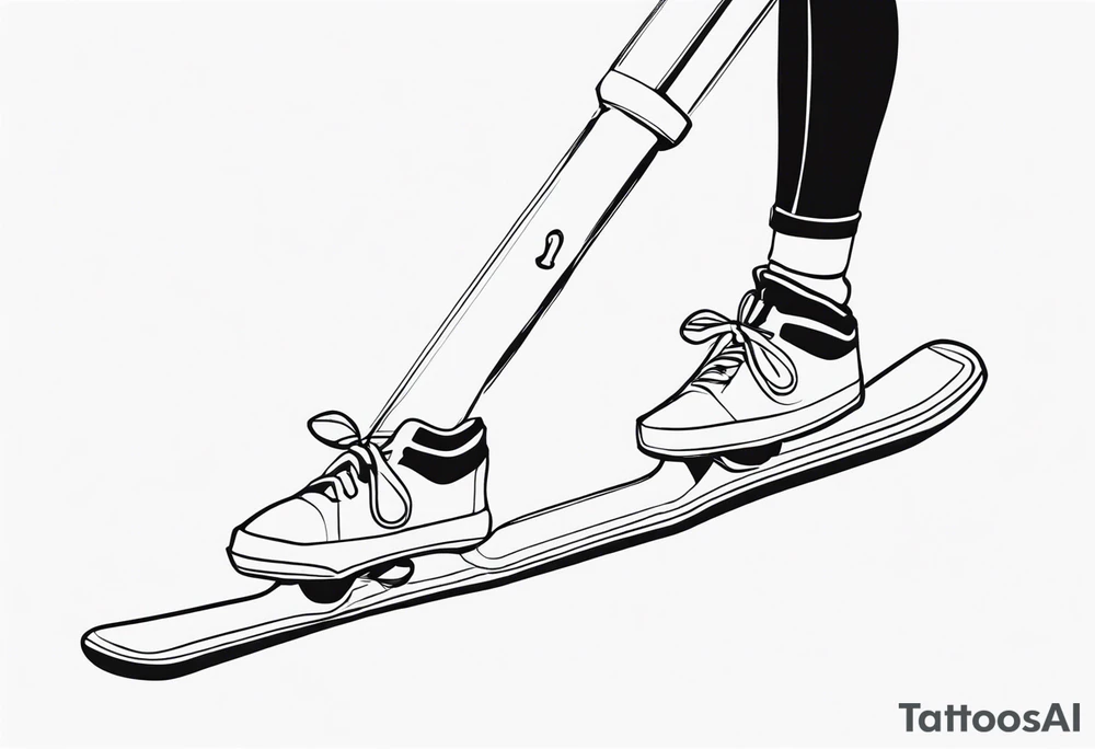 Pogo stick tattoo idea