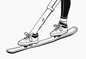 Pogo stick tattoo idea