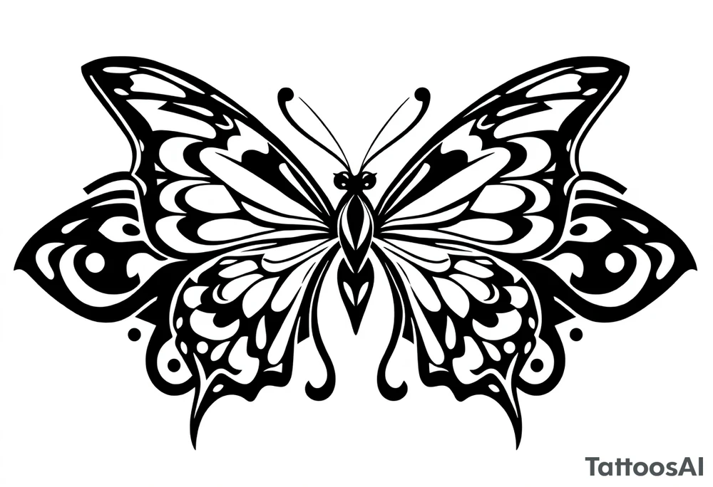 Butterfly tattoo idea