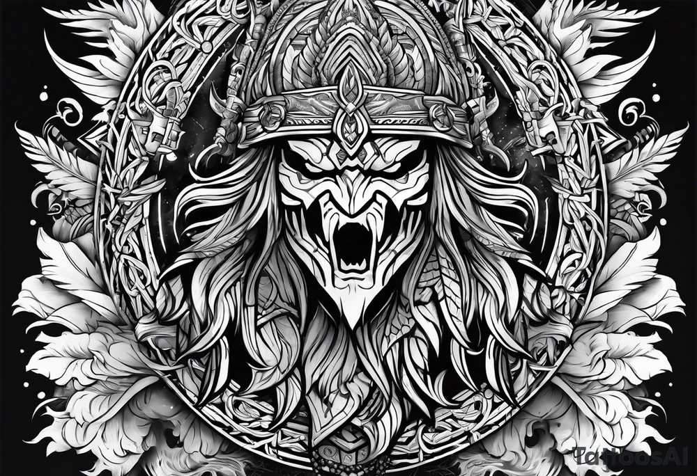 Valhalla word tattoo idea
