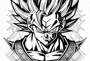 Dragon ball z sleeve tattoo idea