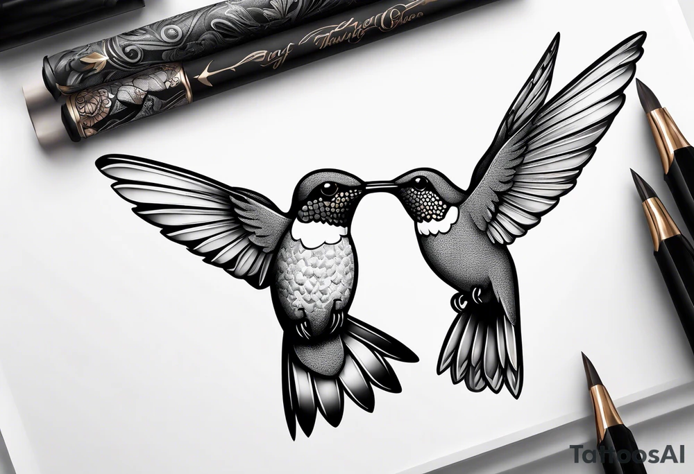 hummingbird tattoo idea