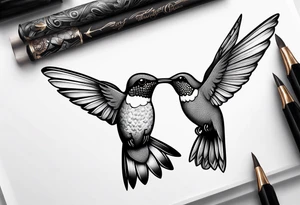 hummingbird tattoo idea