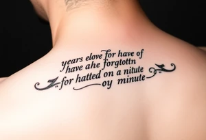 Years of love have been forgotten in the hatred of a minute tattoo idea