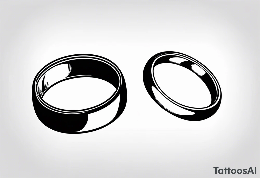 Wedding ring tattoo for man tattoo idea