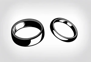 Wedding ring tattoo for man tattoo idea