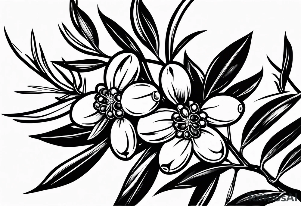 Olive branch tattoo idea