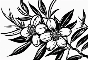 Olive branch tattoo idea