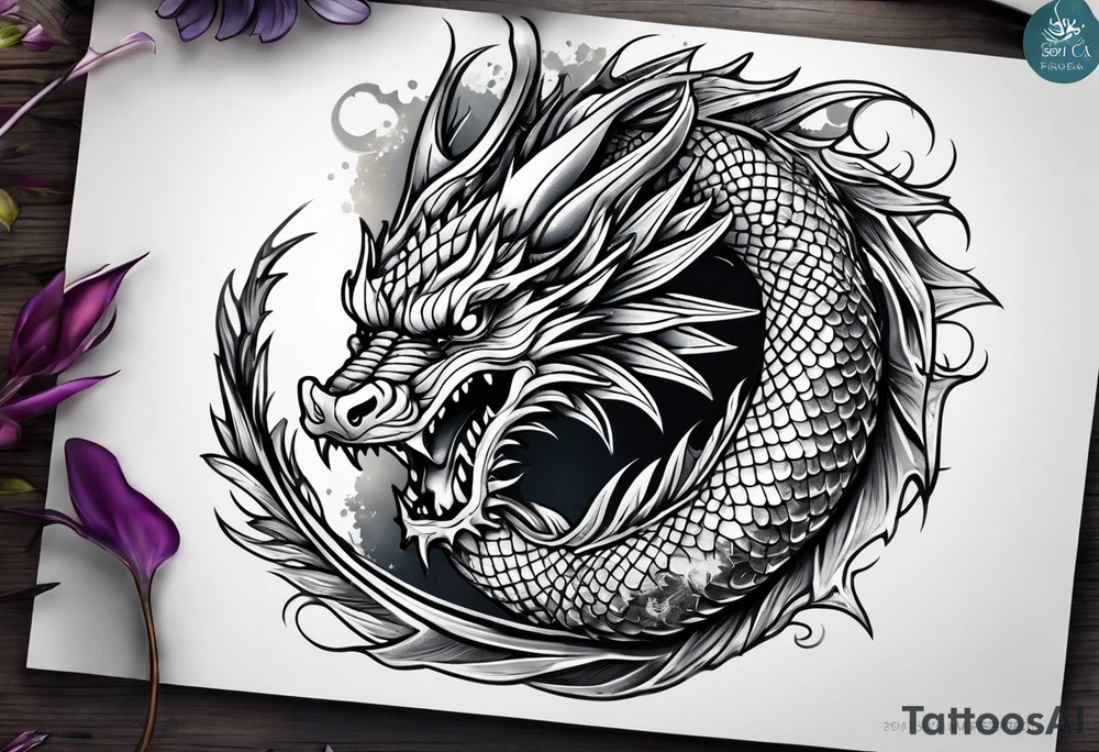 dragon tattoo idea
