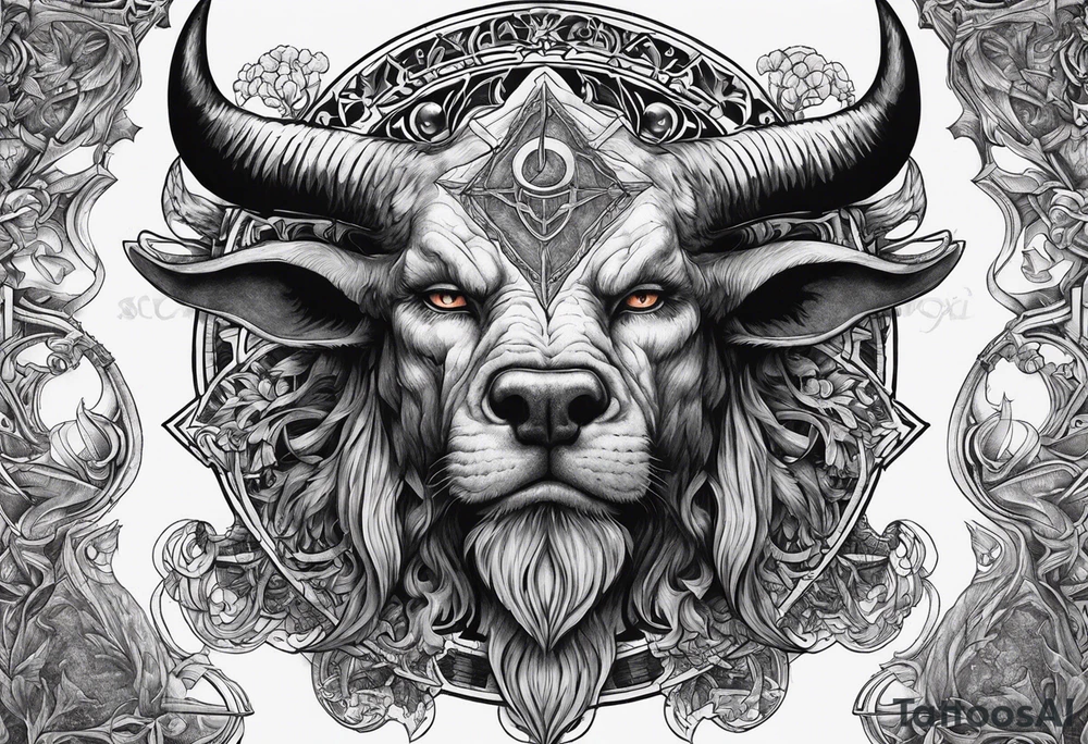 Satanic tattoo idea