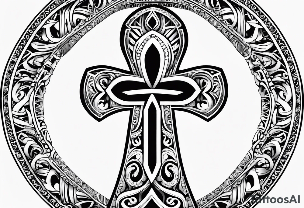 ankh, maori tattoo idea